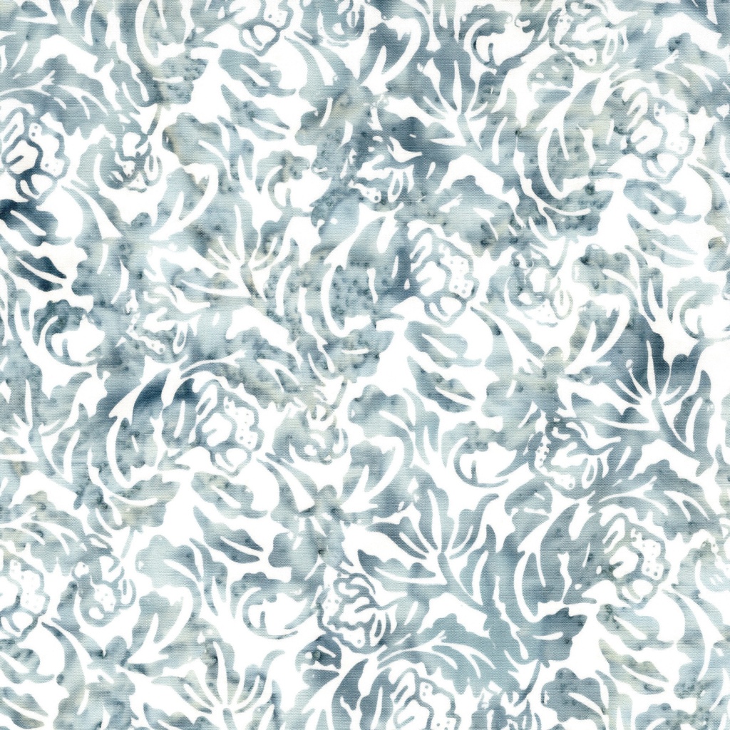 812602701 / Large Floral Print-White
