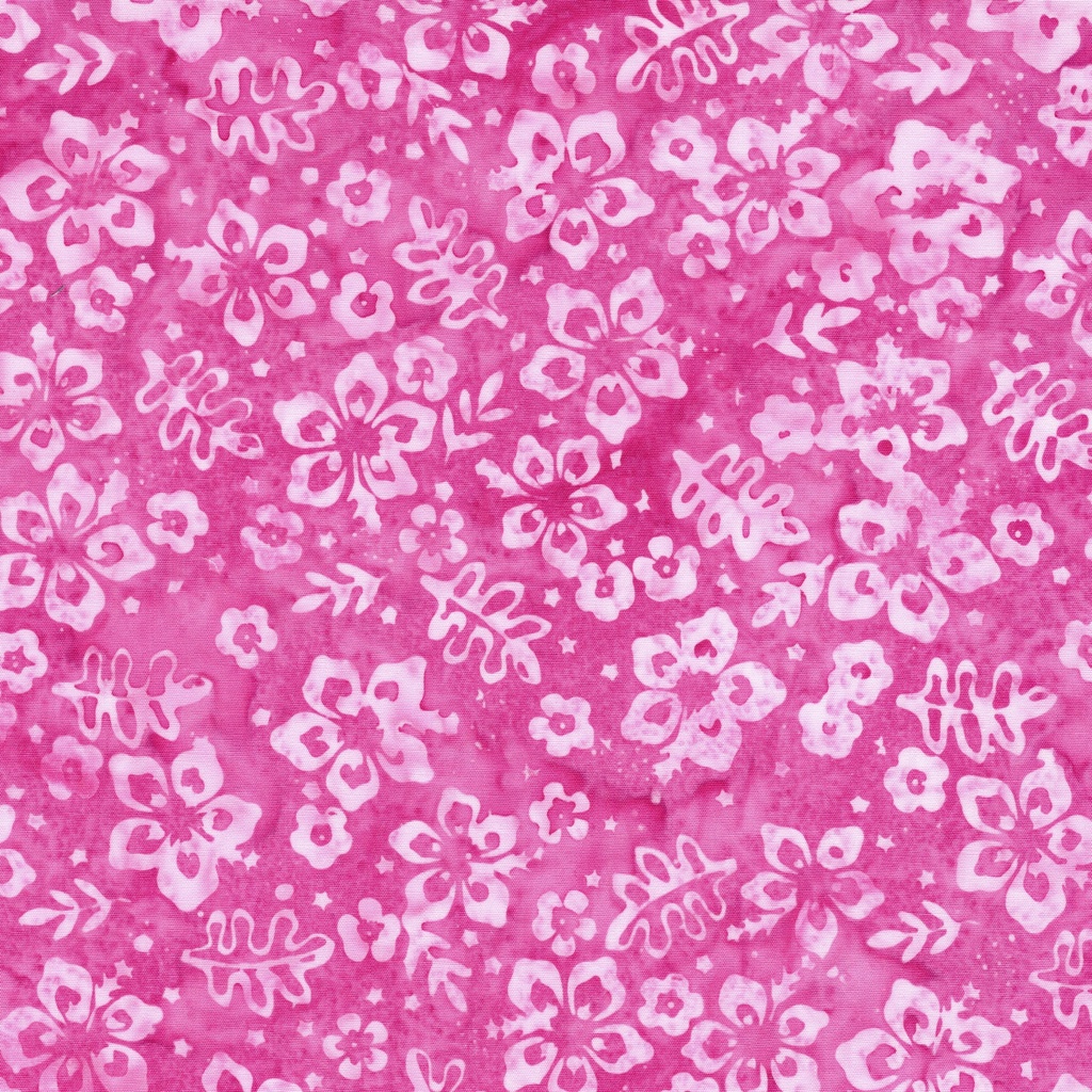 [812603145] 812603145 / Leaves and Flowers-Pink Raspberry