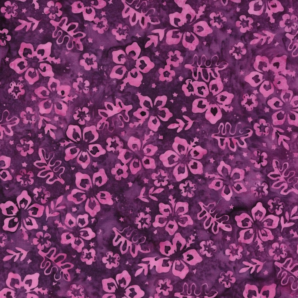 812603195 / Leaves and Flowers-Pink Sangria