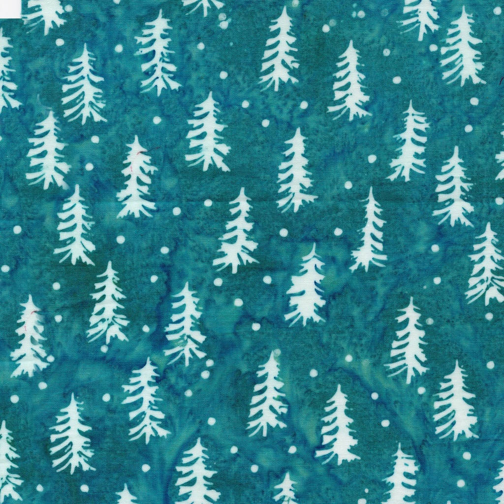 822504930 / Retro Trees Teal Carribbean