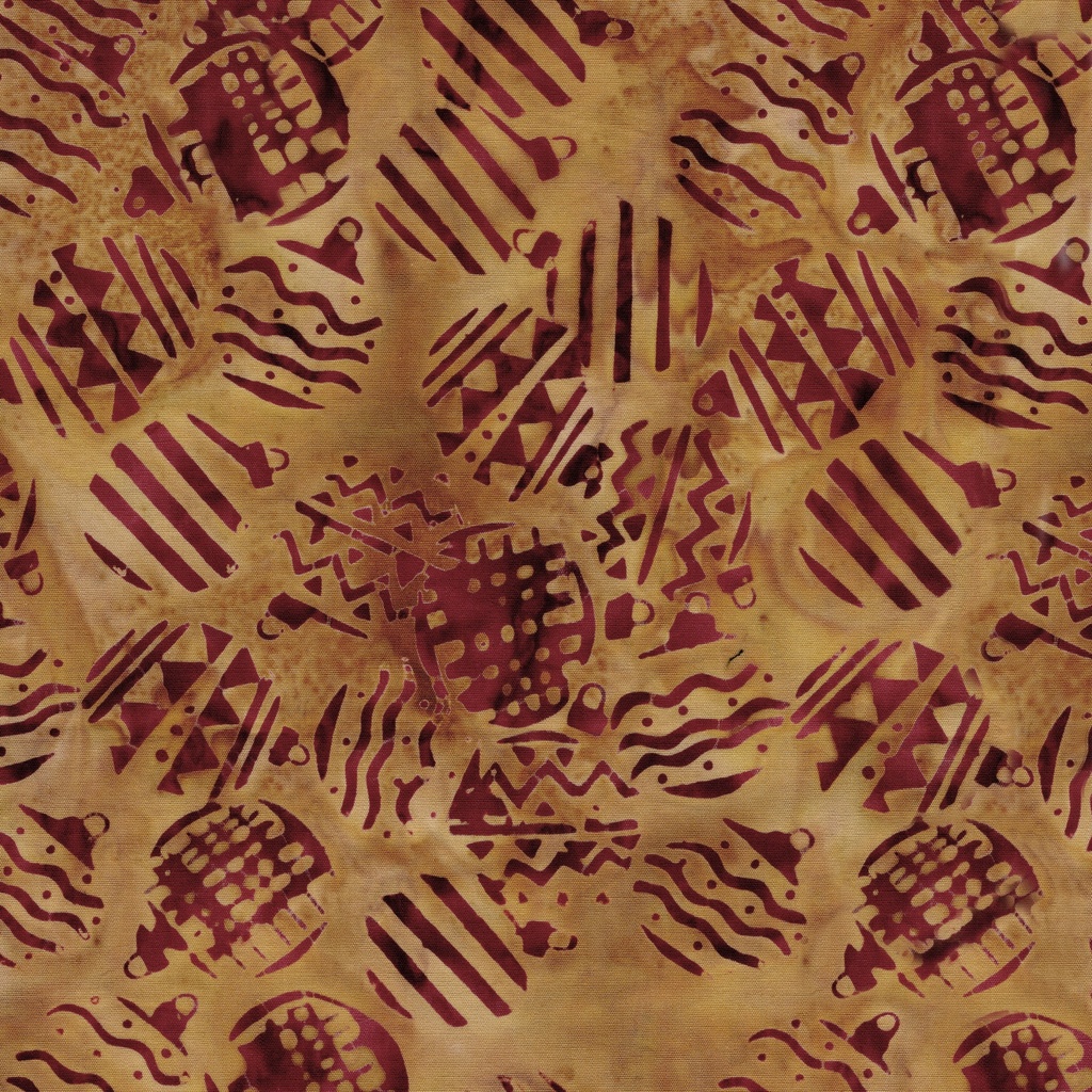 822505267 / Retro Quilted Ornaments Gold Ochre