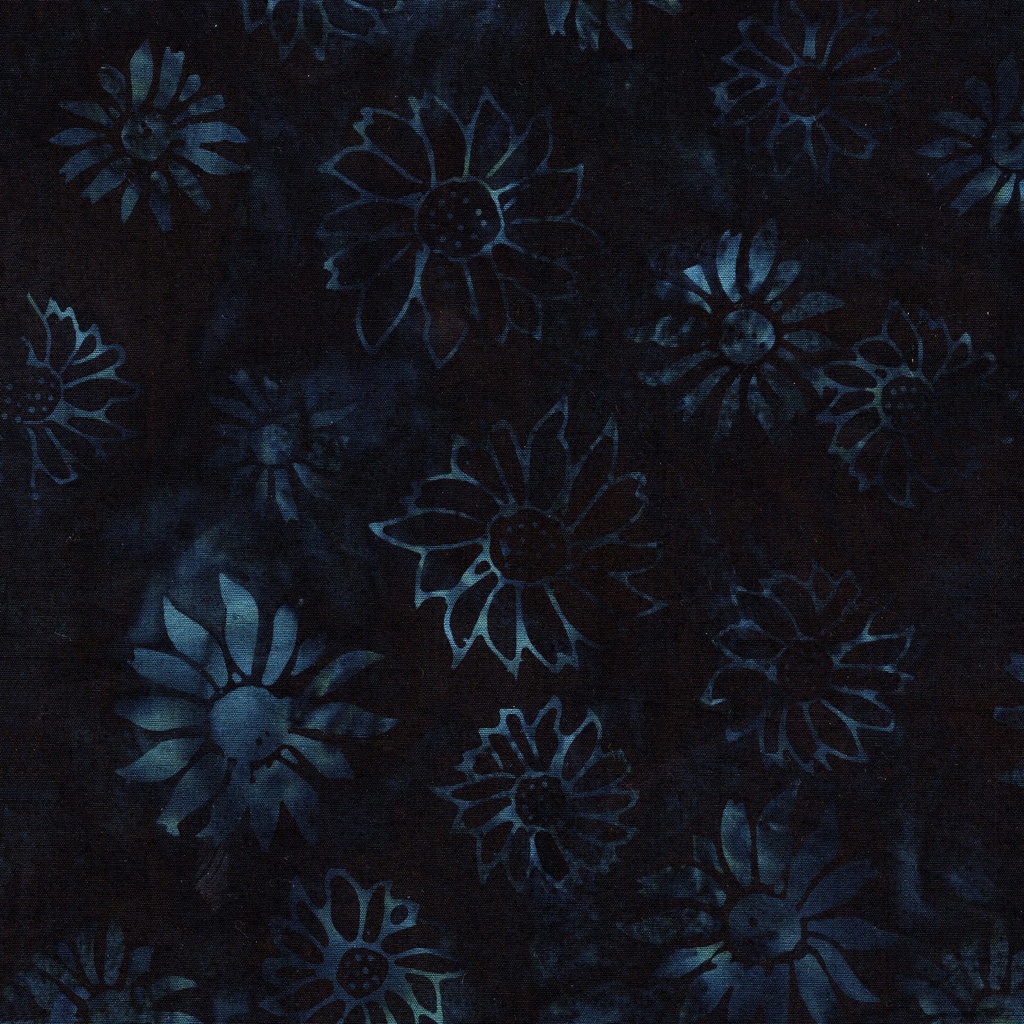 [912503595] 912503595 / Flower Heads-Blue Midnight Blue