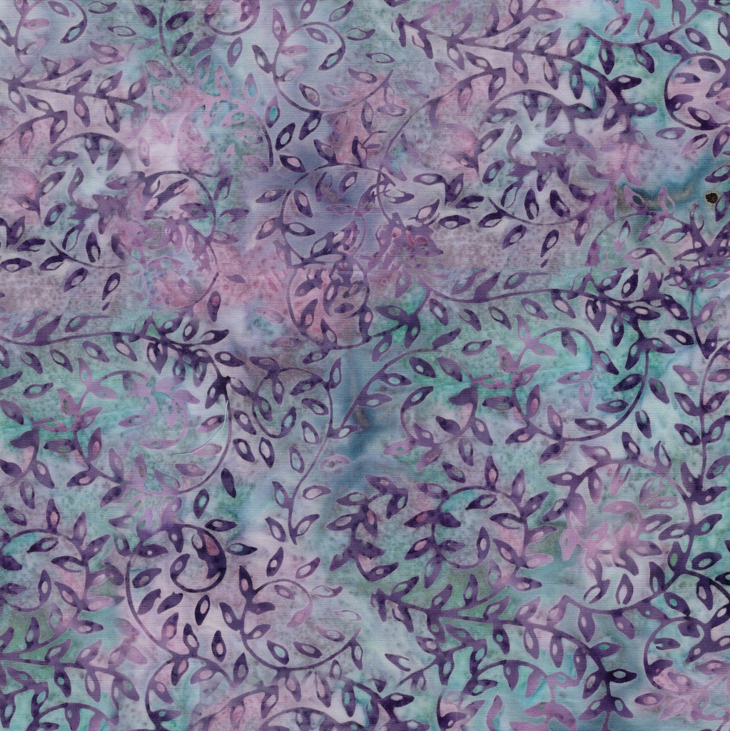 912602877 / Vines and Leaves 2-Multi Turquoise Purple