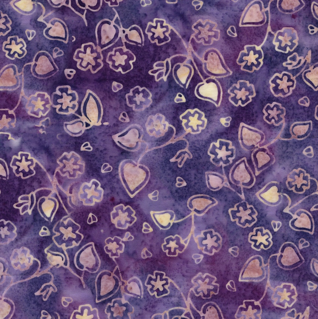 [912606443] 912606443 / Violets and Leaves--Purple