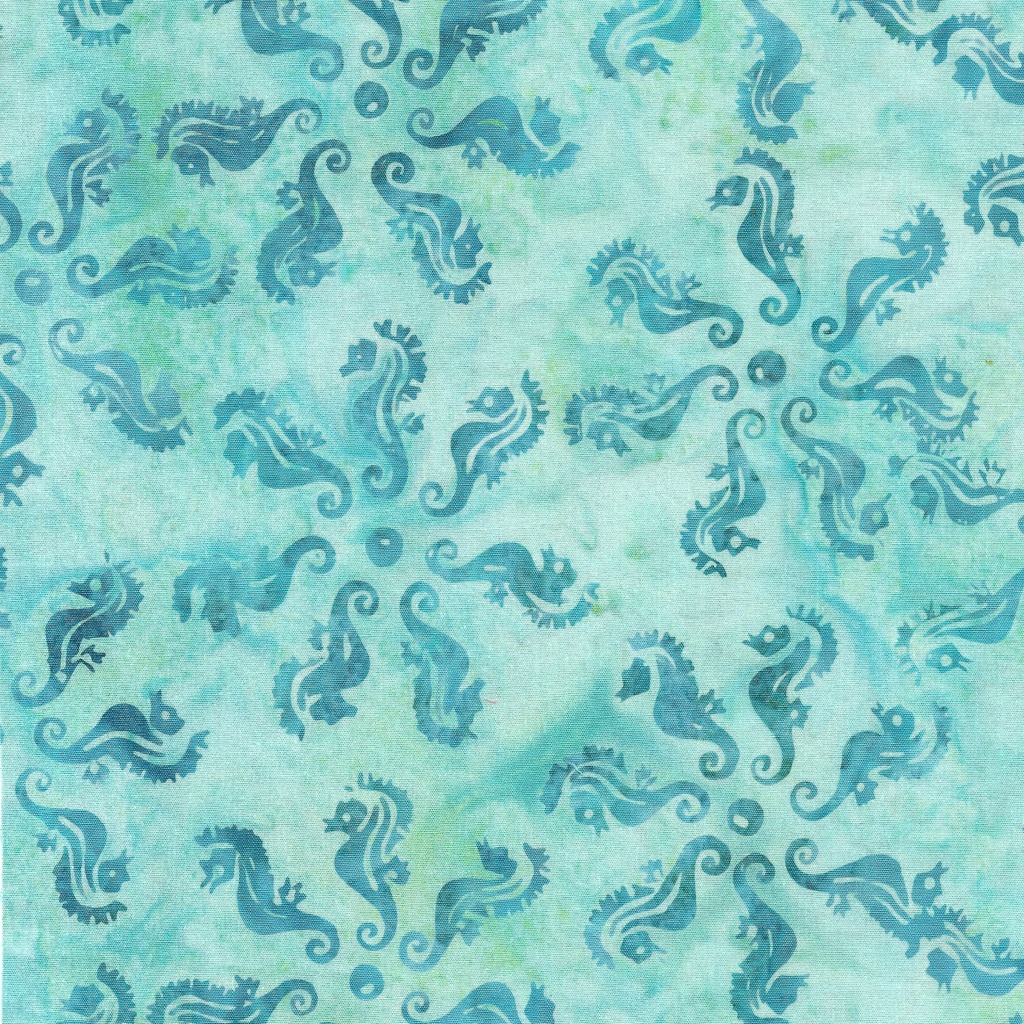 922404905 / Seahorse Medallion-Teal Aqua