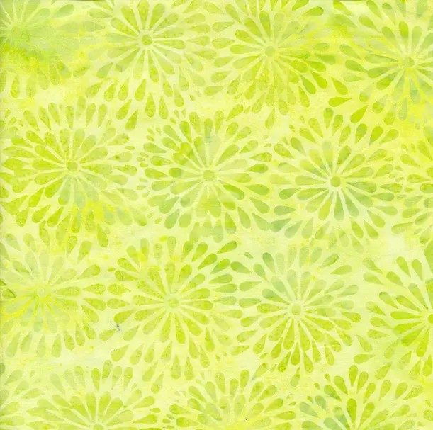 [BE34-G1] BE34-G1 / Round Petal Floral-Lemon Lime