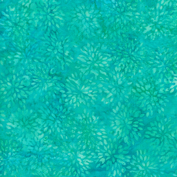 BE36-D1 / Small Pointed Floral-Turquoise