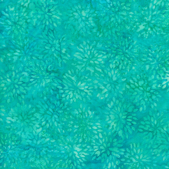 [BE36-D1] BE36-D1 / Small Pointed Floral-Turquoise