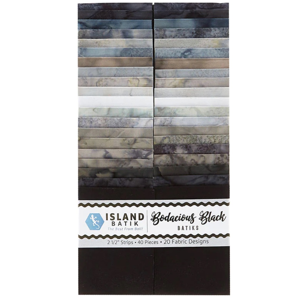 Bodacious Black-SP / Bodacious Black Batiks Strip Pack