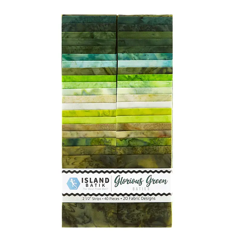 Glorious Green-SP / Glorious Green Batiks Strip Pack