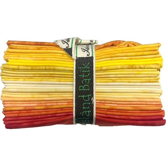 [Opulent Orange-FQ] Opulent Orange-FQ / Opulent Orange Batiks Fat Quarter Pack