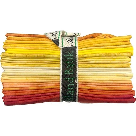 [Opulent Orange-FQ] Opulent Orange-FQ / Opulent Orange Batiks Fat Quarter Pack