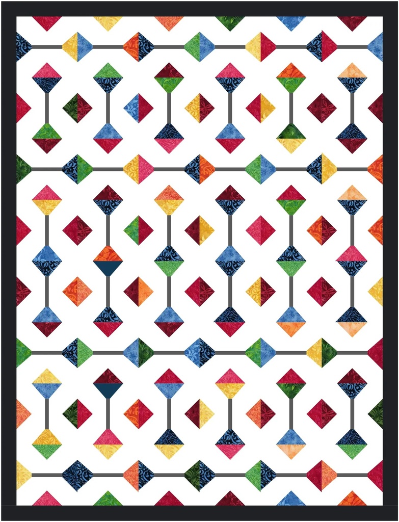 [Prismatic Lattice Kit] Prismatic Lattice Kit / Prismatic Lattice Quilt Kit, with fabrics and pattern