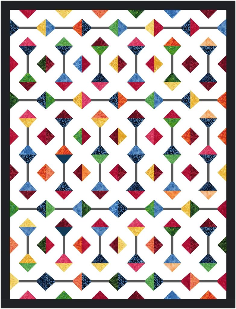 [Prismatic Lattice Kit] Prismatic Lattice Kit / Prismatic Lattice Quilt Kit, with fabrics and pattern