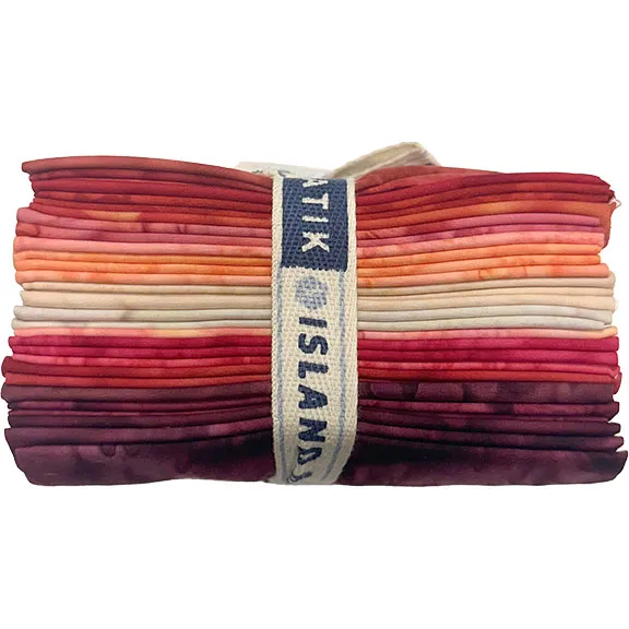[Ravishing Red-FQ] Ravishing Red-FQ / Ravishing Red Batiks Fat Quarter Pack