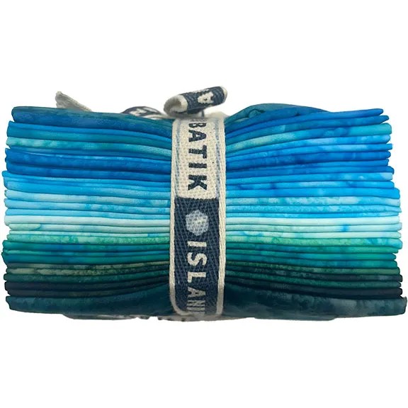 Tantalizing Teal-FQ / Tantalizing Teal Batiks Fat Quarter Pack