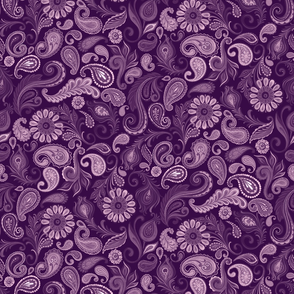 W100-008-444 / Paisley-Purple