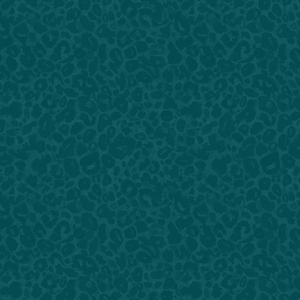 [W100-010-999] W100-010-999 / Animal Print-Teal