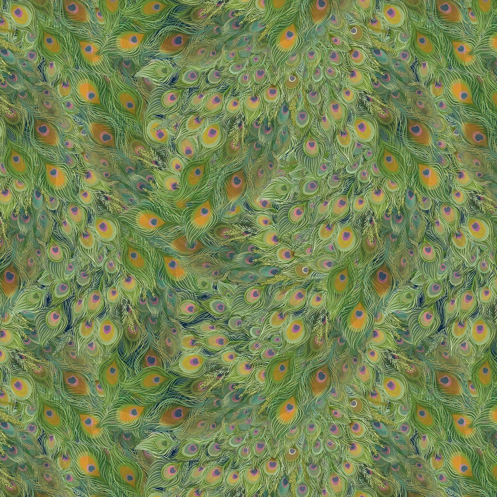 [W100-011-686] W100-011-686 / Feathers-Green