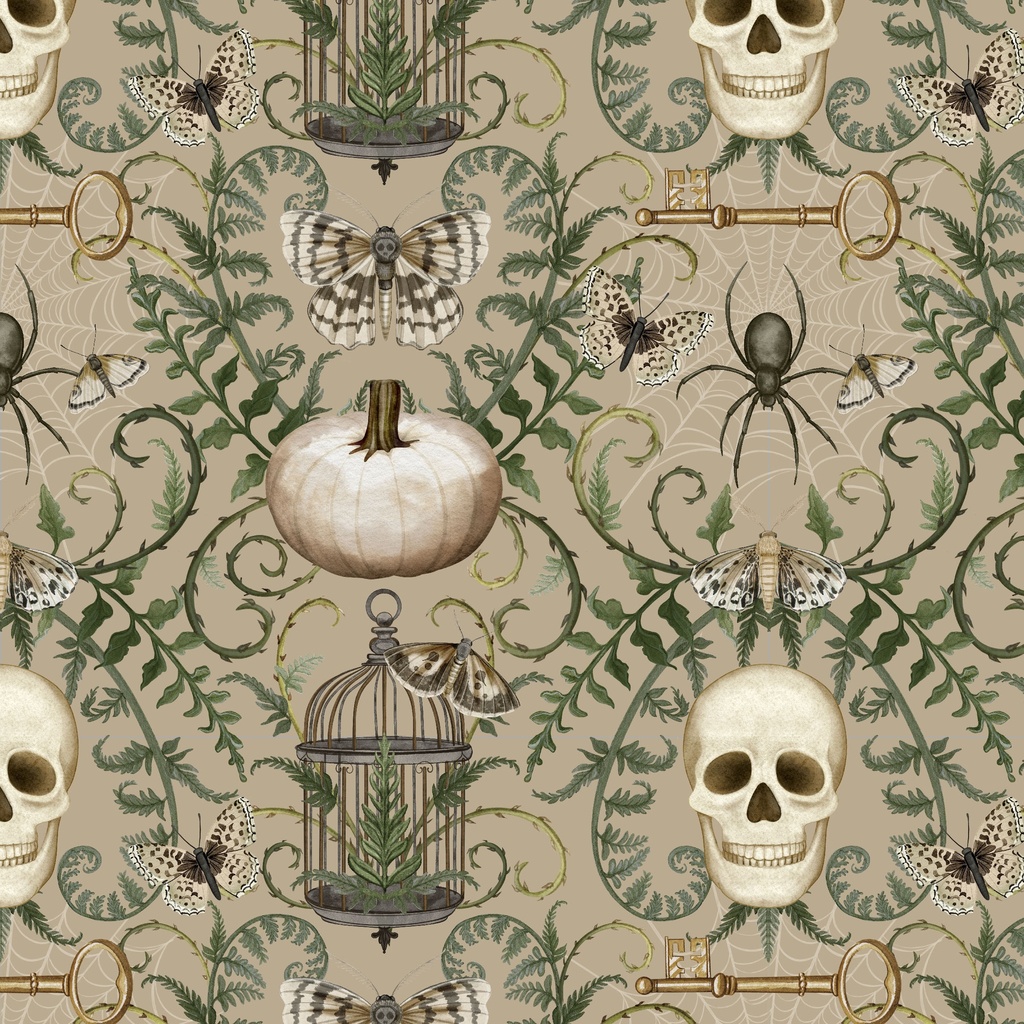 [W100-019-067] W100-019-067 / Damask - Tan