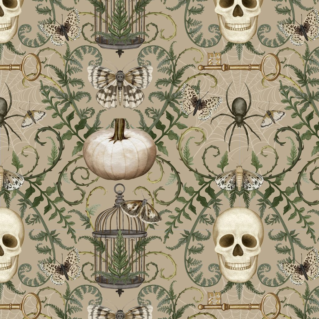 [W100-019-067] W100-019-067 / Damask - Tan