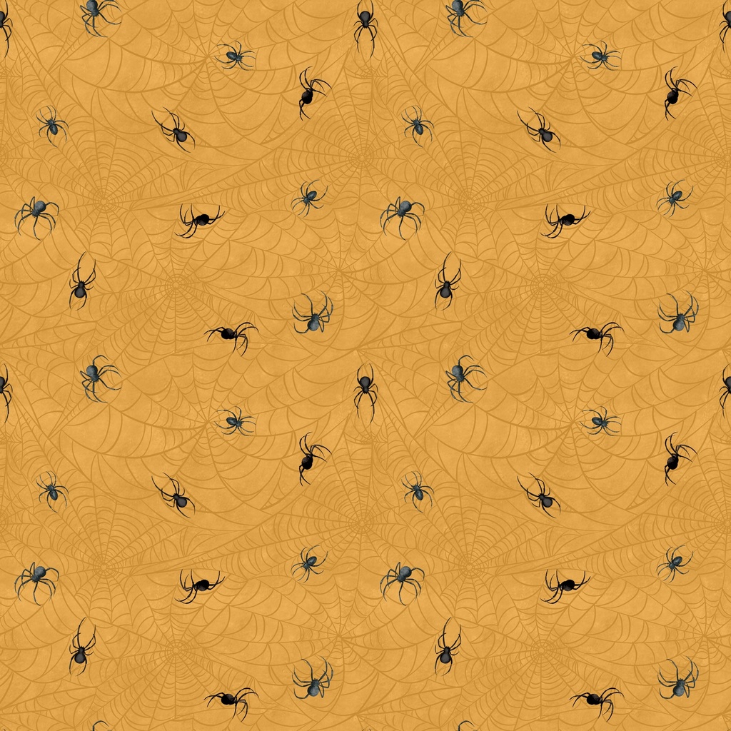[W100-021-277] W100-021-277 / Spiders - Pumpkin