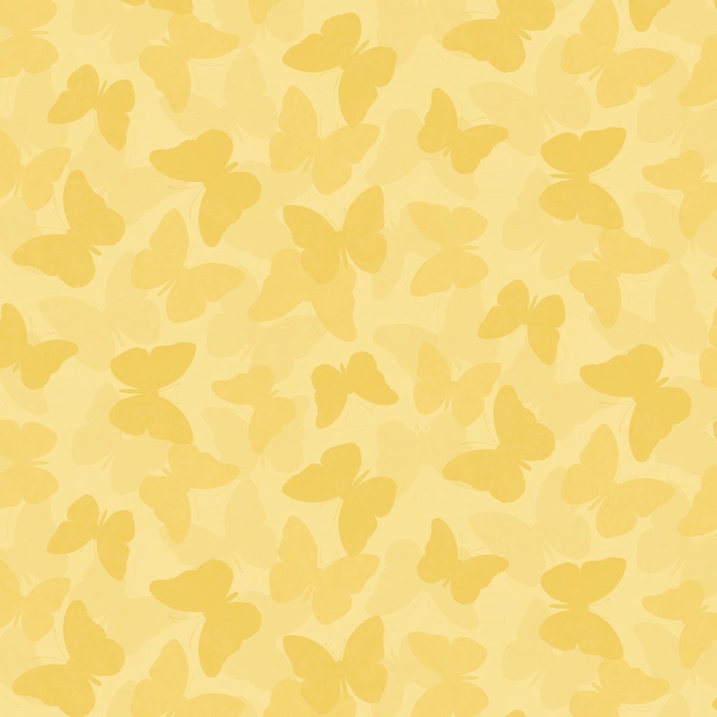 [W100-033-215] W100-033-215 / Tonal Butterflies-Yellow