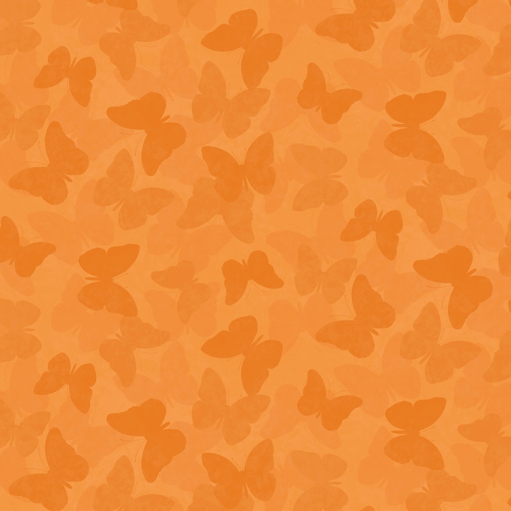 [W100-033-275] W100-033-275 / Tonal Butterflies-Orange