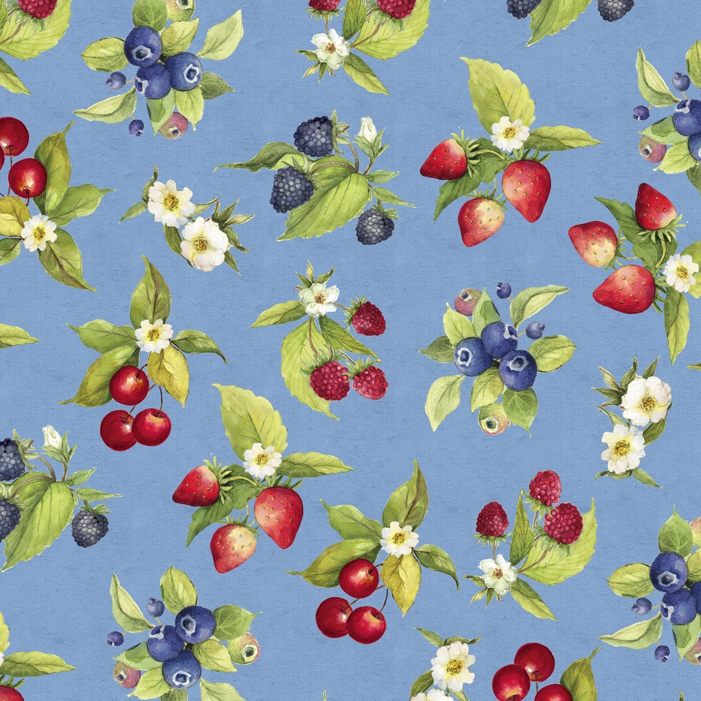 [W105-012-553] W105-012-553 / Fruit Toss-Blue