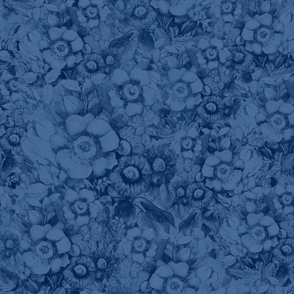 W105-015-557 / Packed Floral-Navy