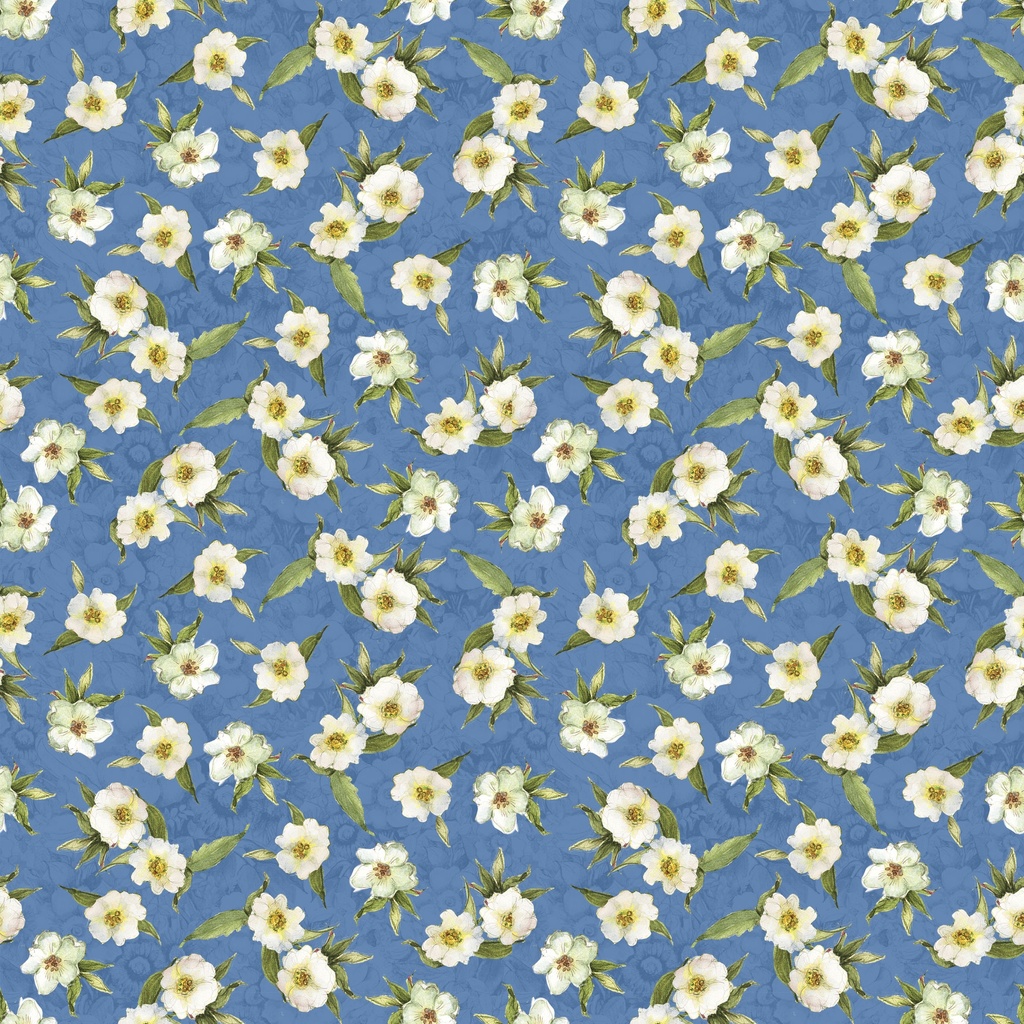 W105-016-550 / Small Floral-Blue