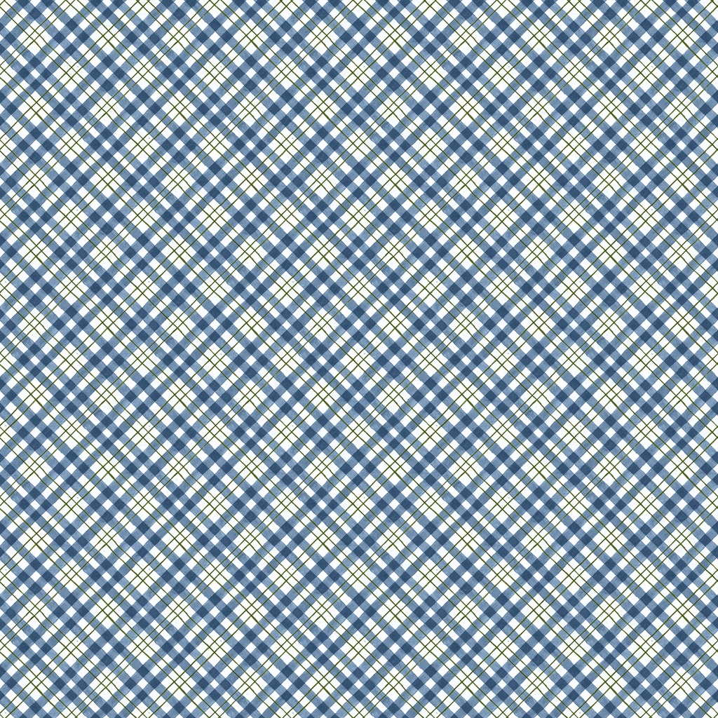 [W105-018-506] W105-018-506 / Diagonal Plaid-Blue