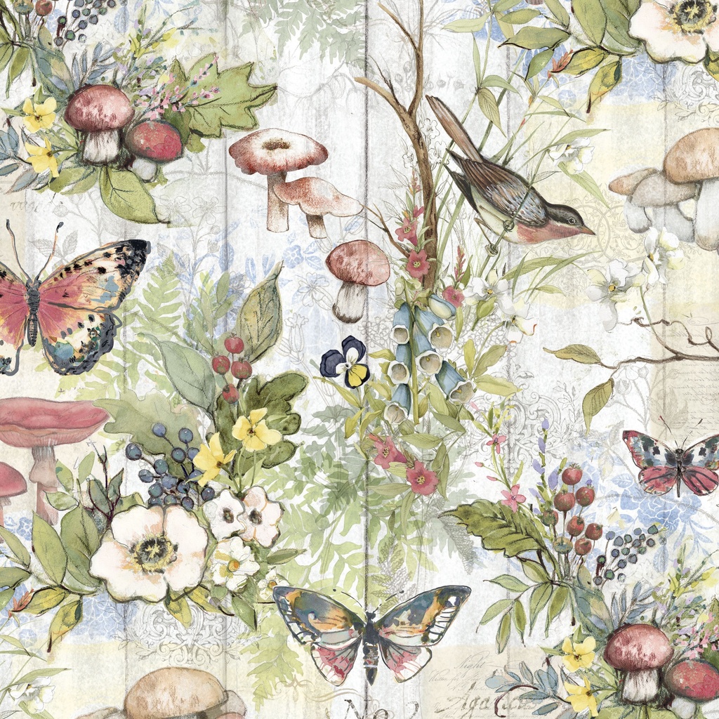 [W105-021-063] W105-021-063 / Birds & Butterflies-Multi