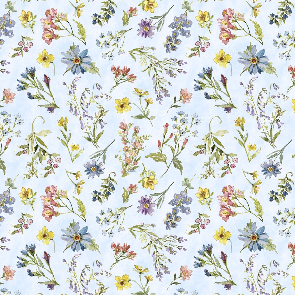 [W105-023-546] W105-023-546 / Wildflower Toss-Blue