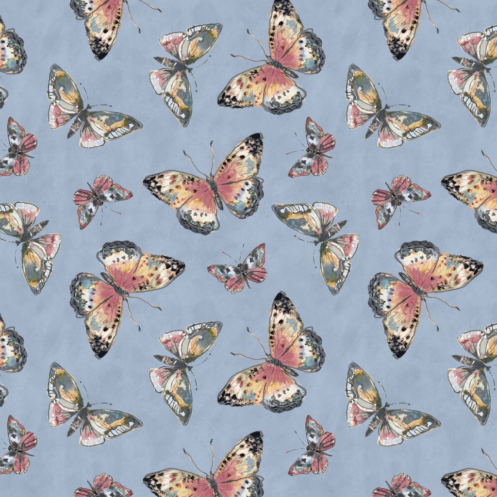 W105-024-515 / Butterfly Toss-Blue
