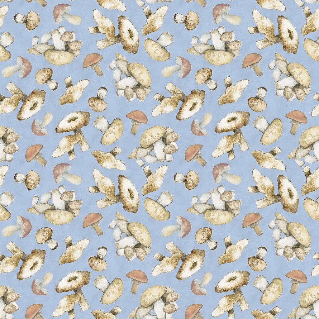 W105-025-502 / Mushroom Toss-Blue