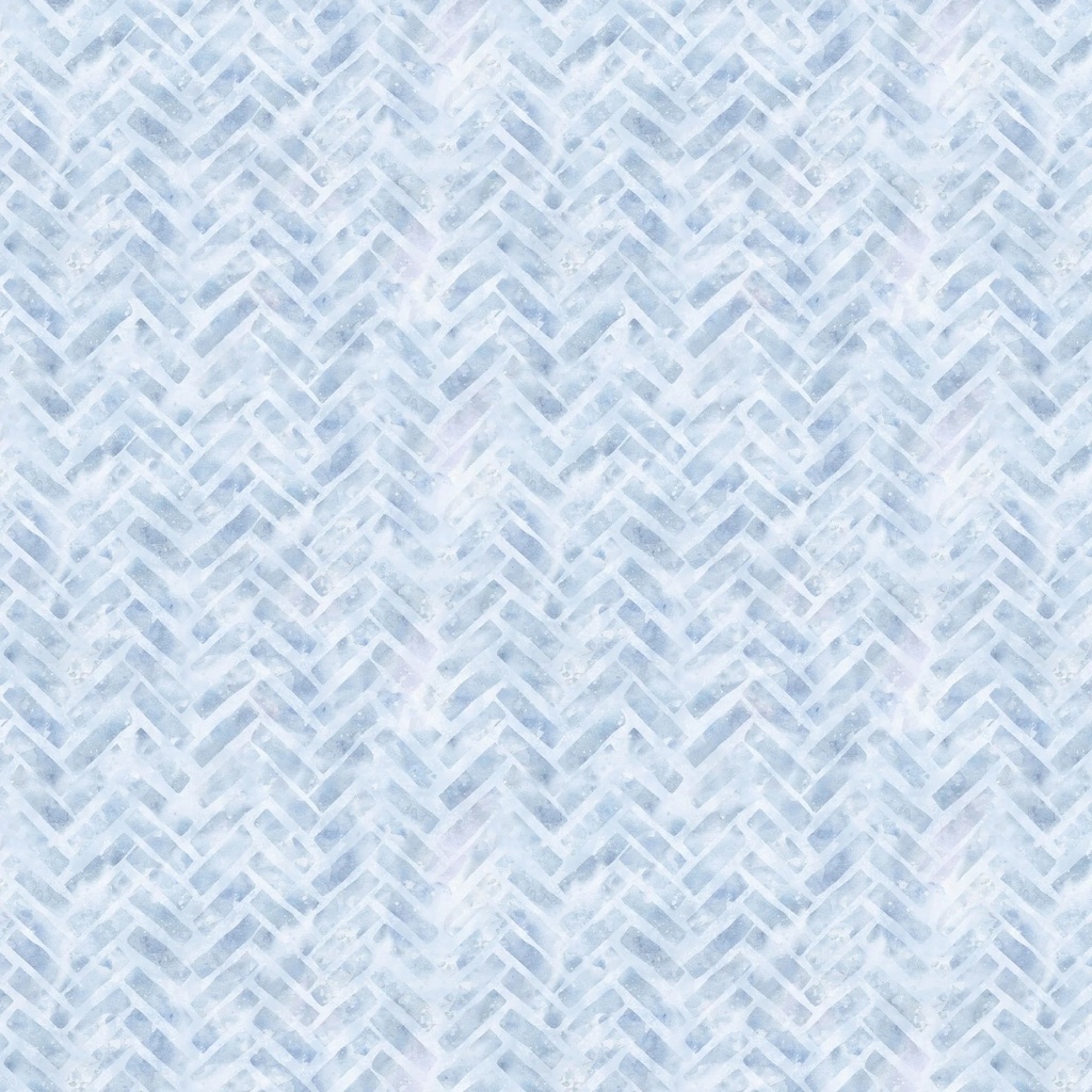 W105-028-510 / Herringbone Tiles-Blue