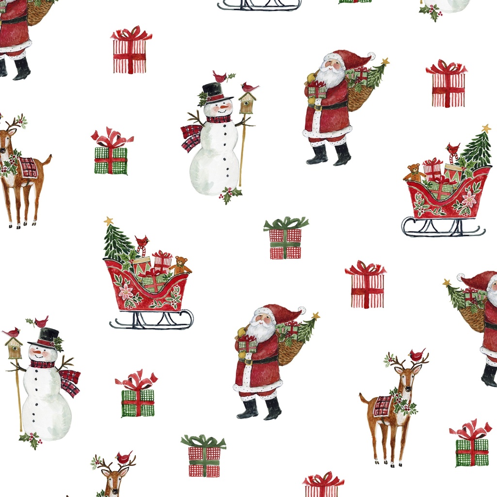 W105-033-036 / Christmas Icons-White