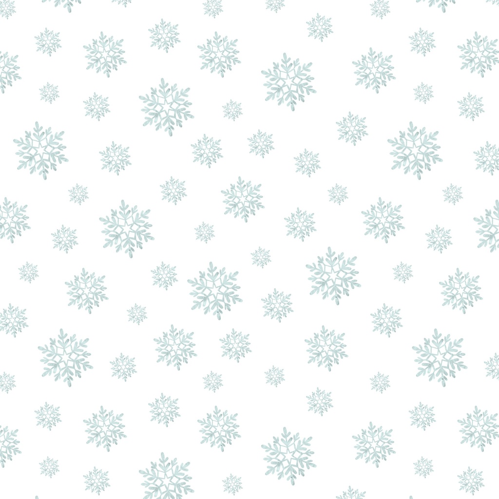 [W105-037-500] W105-037-500 / Snowflakes-White