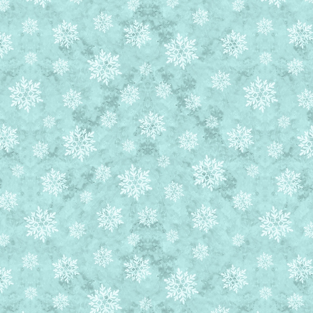 W105-037-515 / Snowflakes-Blue