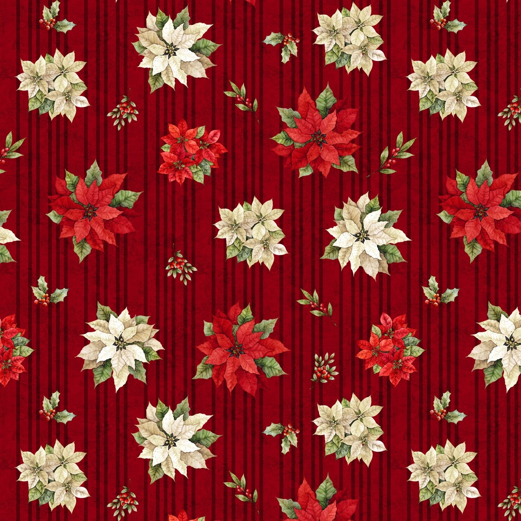 W110-008-330 / Poinsettia Toss-Red