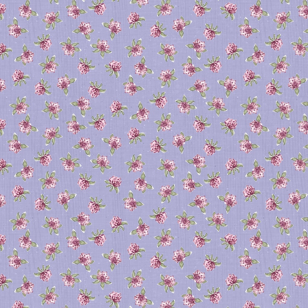 W115-006-416 / Pink Floral Toss-Purple