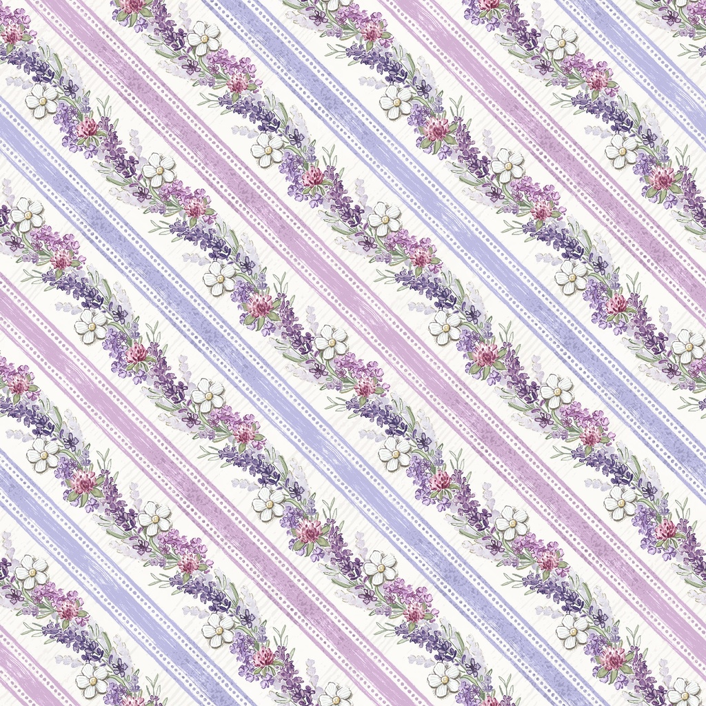 W115-010-041 / Ticking Stripe-Purple