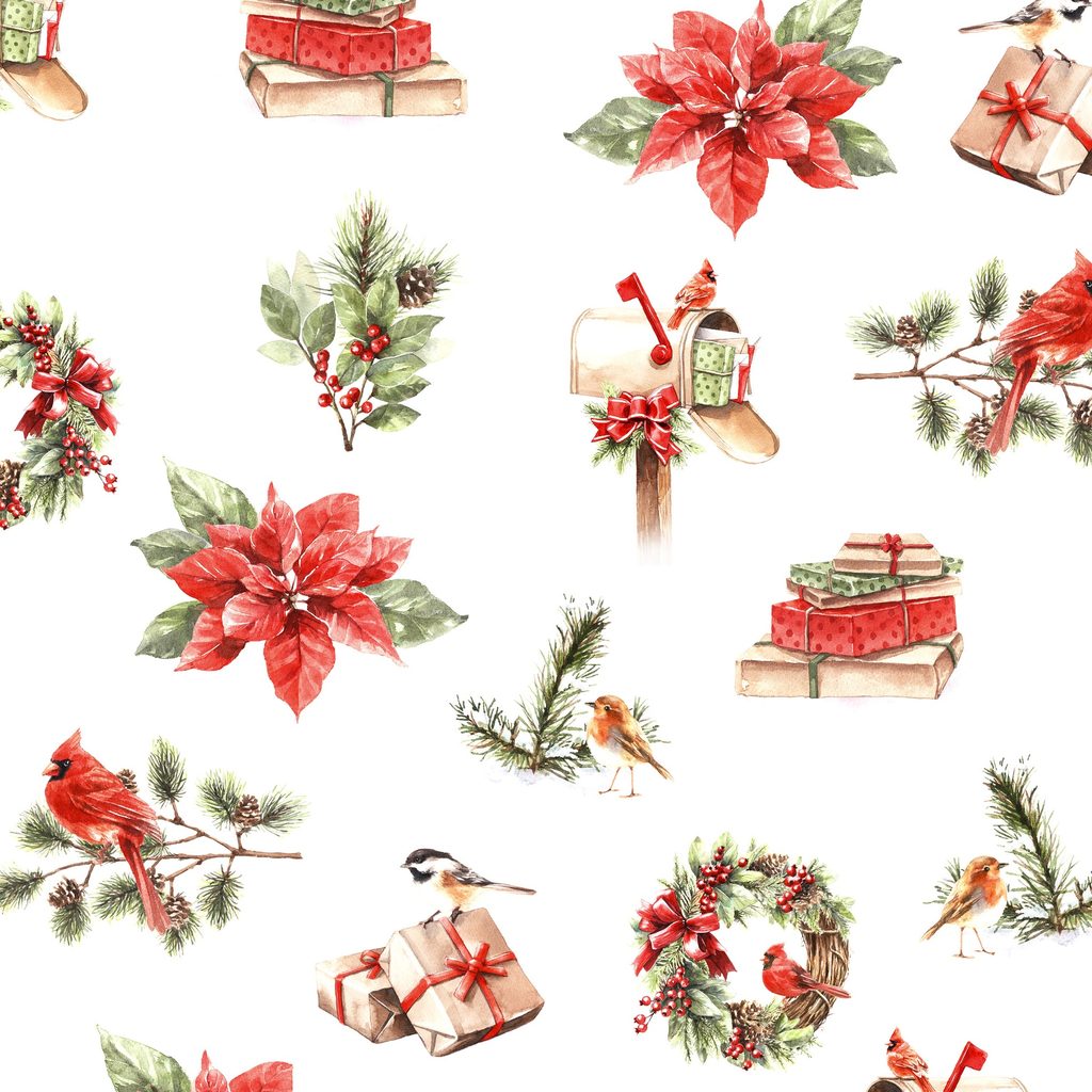 [W120-005-036] W120-005-036 / Christmas Icons-Light Gray