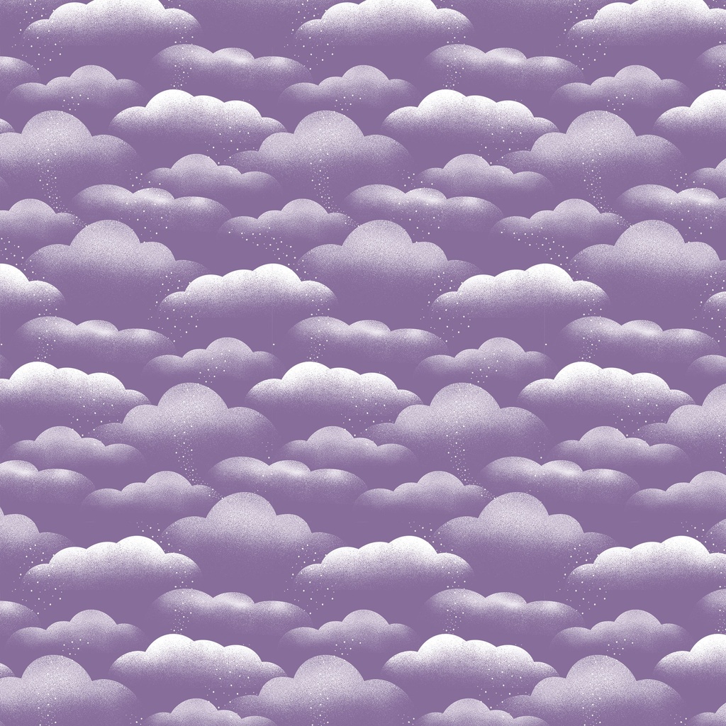 [W125-007-400] W125-007-400 / Clouds - Purple
