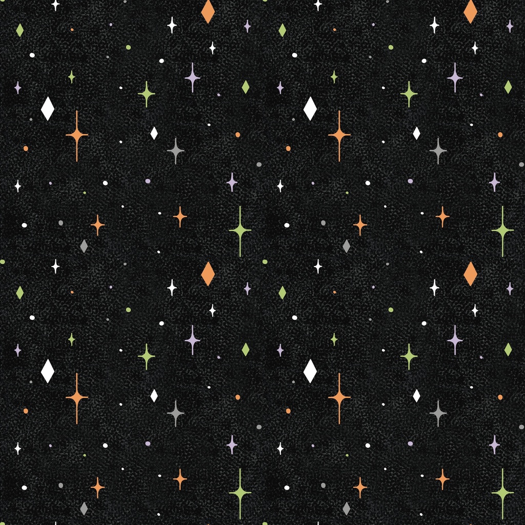 [W125-009-720] W125-009-720 / Stars - Black