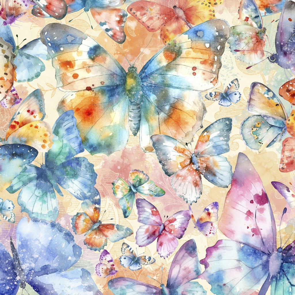 [W130-005-800] W130-005-800 / Butterfly Wishes-Multi