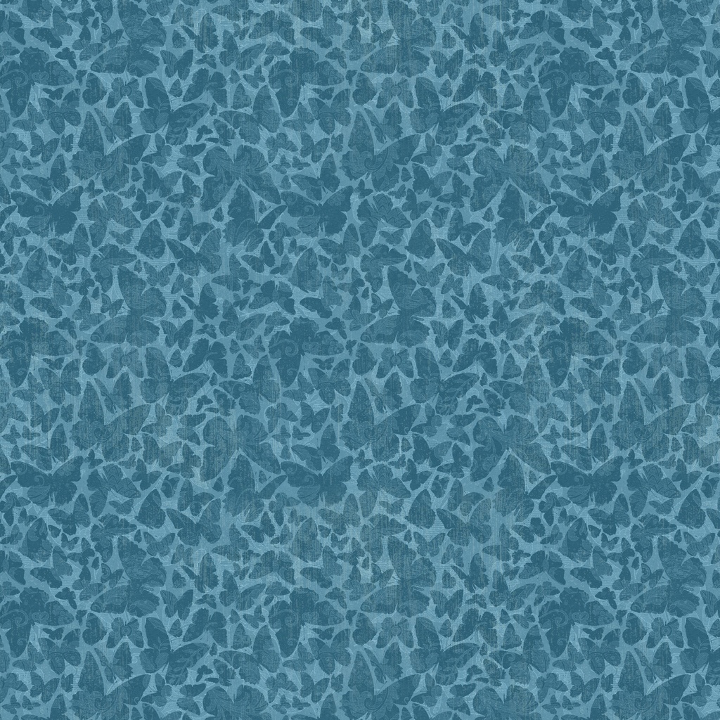 [W130-010-955] W130-010-955 / Butterfly Silhouette-Teal