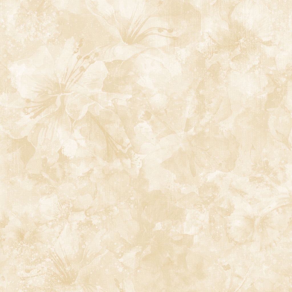 [W130-012-025] W130-012-025 / Floral Texture-Cream