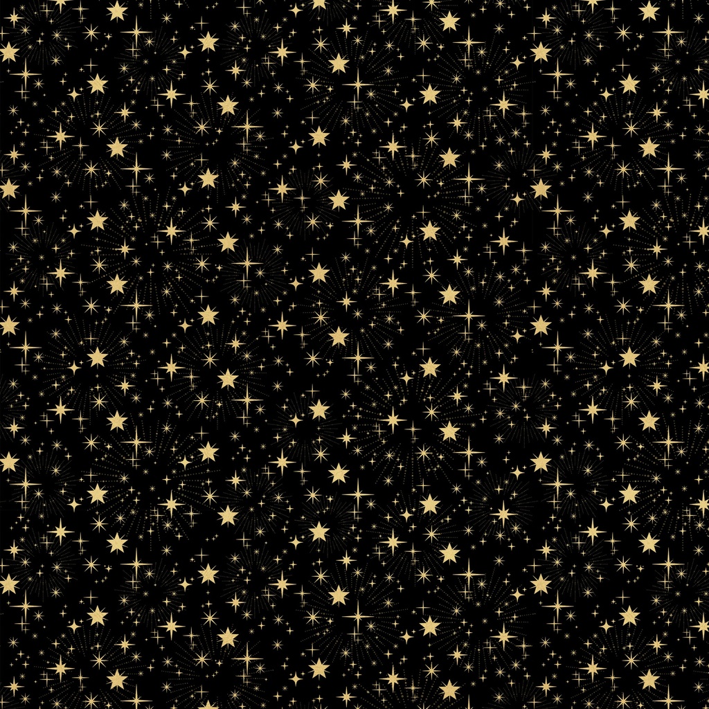 [W130-022-722] W130-022-722 / Stars - Black